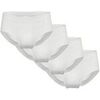 Slips Ammann Homme Slip Paquet de 4 Slips Doppelripp 4er Pack Blanc