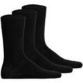 Chaussettes sur Grenoble : Chaussettes Hudson unisexe Chaussettes Paquet de 3 EASY� 3-PACK Noir