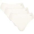 Slips Sloggi Femme Slip Paquet de 3 GO Daily Cotton Tai 3P Blanc Grenoble