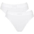 Slips Sloggi Femme Slip Paquet de 2 Double Comfort Tai 2P Blanc Grenoble