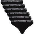 Strings Bamboo Basics Femme String Paquet de 6 EMMA Noir Grenoble