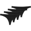 Culottes & autres bas
sur Grenoble : Strings Schiesser Femme String Paquet de 4 Noir