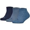 Chaussettes Puma unisexe Chaussettes Paquet de 3 Plain Sneaker 3P