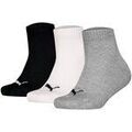 Chaussettes sur Grenoble : Chaussettes Puma unisexe Chaussettes Paquet de 3 Plain Quarter 3P