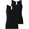 Maillots de corps Schiesser Femme Maillot de corps Paquet de 2 Noir
