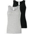 Maillots de corps Schiesser Femme Maillot de corps Paquet de 2 Gris Grenoble