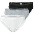 Slips Schiesser Femme Slip Paquet de 3 Gris Grenoble