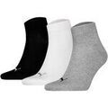 Chaussettes sur Grenoble : Chaussettes Puma unisexe Chaussettes Paquet de 3 Quarter Plain 3P
