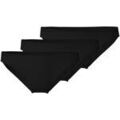 Culottes & autres bas
sur Grenoble : Slips Calida Femme Slip Paquet de 3 Essential Cotton Low Cut Noir