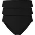 Slips Calida Femme Slip Paquet de 3 Essential Cotton Regular Cut Noir Grenoble