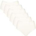 Slips Sloggi Femme Slip Paquet de 6 GO Daily Cotton Highwaist 6P Blanc