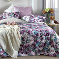 Housses de couettes Stof Housse de couette Pervenche Parme en coton percale Grenoble