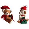 D&eacute;corations de no&euml;l Enesco 2 d&eacute;coration de sapin Petites peluches Ours 10 cm Rouge Unique. . Maison & D&eacute;co > D&eacute;corations de no&euml;l.