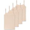 Maillots de corps Schiesser Femme Maillot de corps Paquet de 4 Beige