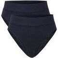 Slips Calida Femme Slip Paquet de 2 Elastic High Waist Bleu