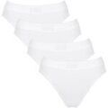 Culottes & slips Sloggi Femme Slip Paquet de 4 Double Comfort Tai 4P Blanc