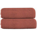 Accessoires sur Grenoble : Serviettes et gants de toilette Guy Levasseur Lot 2 serviettes de bain 70x140 coton &eacute;ponge Rose 70x140 cm. . Maison > Serviettes et gants de toilette.