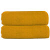 Serviettes et gants de toilette Guy Levasseur Lot 2 serviettes de bain 70x140 coton &eacute;ponge Jaune 70x140 cm. . Maison > Serviettes et gants de toilette.