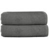Serviettes et gants de toilette Guy Levasseur Lot 2 serviettes de bain 70x140 coton &eacute;ponge Noir 70x140 cm. . Maison > Serviettes et gants de toilette.
