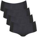 Slips Sloggi Femme Culotte Paquet de 4 Zero Microfiber Shorts 2.0 Noir