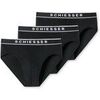 Slips Schiesser Homme Slip Paquet de 3 3PACK Rio-Slip "95/5" Noir