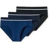 Slips Schiesser Homme Slip Paquet de 3 3PACK Rio-Slip "95/5" Bleu
