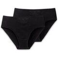 Culottes & autres bas
sur Grenoble : Slips Schiesser Femme Slip Paquet de 2 Cotton Essentials Noir
