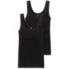 Maillots de corps Schiesser Femme Maillot de corps Paquet de 2 Cotton Essentials Noir