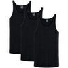 Slips Schiesser Homme Maillot de corps Paquet de 3 Noir
