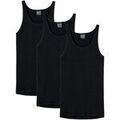 Slips Schiesser Homme Maillot de corps Paquet de 3 Noir Grenoble