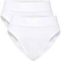 Culottes & autres bas
sur Grenoble : Culottes & slips Calida Femme Slip Paquet de 2 Elastic High Waist Blanc