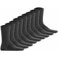 Chaussettes sur Grenoble : Chaussettes Hudson unisexe Chaussettes Paquet de 9 SIMPLY� 3-PACK Gris