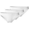 Culottes & slips Calida Femme Slip Paquet de 3 Essential Cotton Low Cut Blanc Grenoble