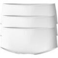 Culottes & autres bas
sur Grenoble : Slips Calida Femme Slip Paquet de 3 Panty Essential Cotton Low Cut Blanc