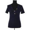 T-shirt S&eacute;zane Top en coton bleu Bleu