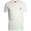Tee-shirts sur Grenoble : T-shirt EAX T-shirt avec logo &agrave; grosse poitrine Blanc