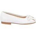 Ballerines enfant Angelitos 1568 Ballerine Linen Bow Ceremony White Grenoble