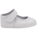 Ballerines enfant Angelitos 541 Merceditas respectueux cuir verni Blanc Grenoble