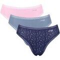 Slips Sloggi Femme Slip Paquet de 3 GO Crush High leg C3P Multicolore