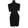 Robe courte Sandro Robe en lin noire