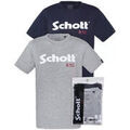 Tee-shirts sur Grenoble : T-shirt Schott Lot de 2 Homme