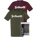 Tee-shirts sur Grenoble : T-shirt Schott Lot de 2 Homme