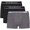 Boxers Emporio Armani EA7 PACK de 3 Noir
