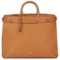 Sac &agrave; main Lancel FAUBOURG CARRYALL ZIP L Marron