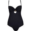 Maillots de bain Lisca Maillot de bain 1 pi&egrave;ce pr&eacute;form&eacute; Acapulco noir Noir