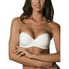 Bandeaux & bretelles amovibles Luna Splendida Soutien-gorge bandeau pr&eacute;form&eacute; Secret Sense Blanc