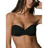 Bandeaux & bretelles amovibles Luna Splendida Soutien-gorge bandeau pr&eacute;form&eacute; Secret Sense Noir