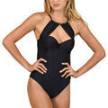 Maillots de bain Lisca Maillot de bain 1 pi&egrave;ce pr&eacute;form&eacute; Bari Noir Grenoble