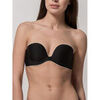 Bandeaux & bretelles amovibles Luna Splendida Soutien-gorge bandeau d&eacute;collet&eacute; Miracle One Splendida Noir