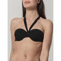 Maillots de bain Luna Splendida Haut maillot de bain bandeau pr&eacute;form&eacute; Blue Sense Noir Grenoble